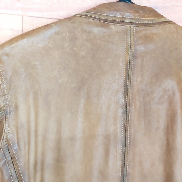 D.Fine Las Vegas destress look leather coat jacket super smooth soft lea… - Picture 7 of 11